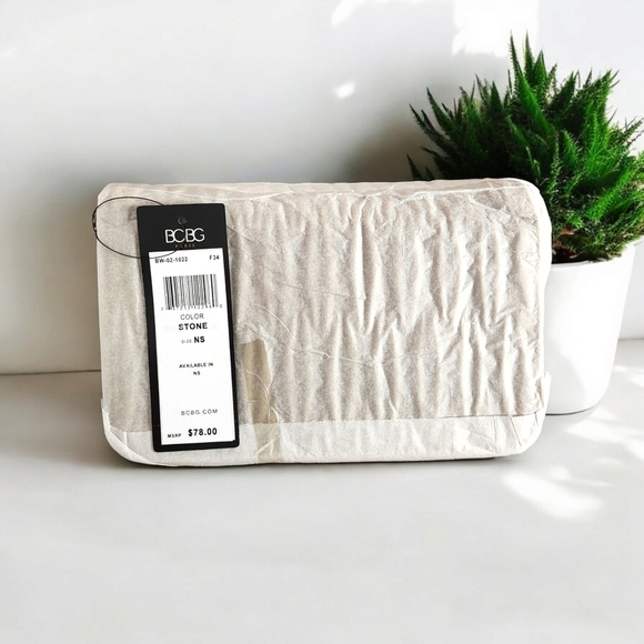 BCBG Quilted Crossbody Bag-Stone - Picture 8 of 10